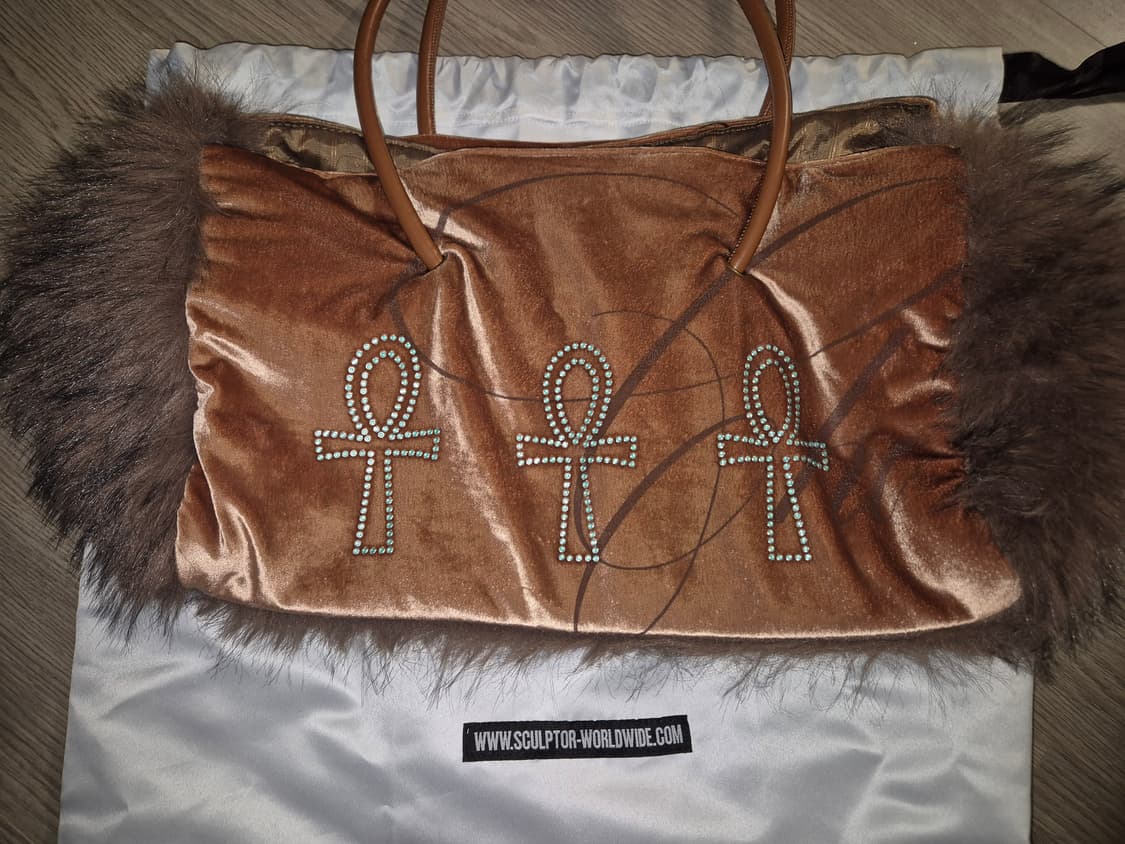 Sculptor Slouch Velvet Bag Burnt Orange 상품이미지1