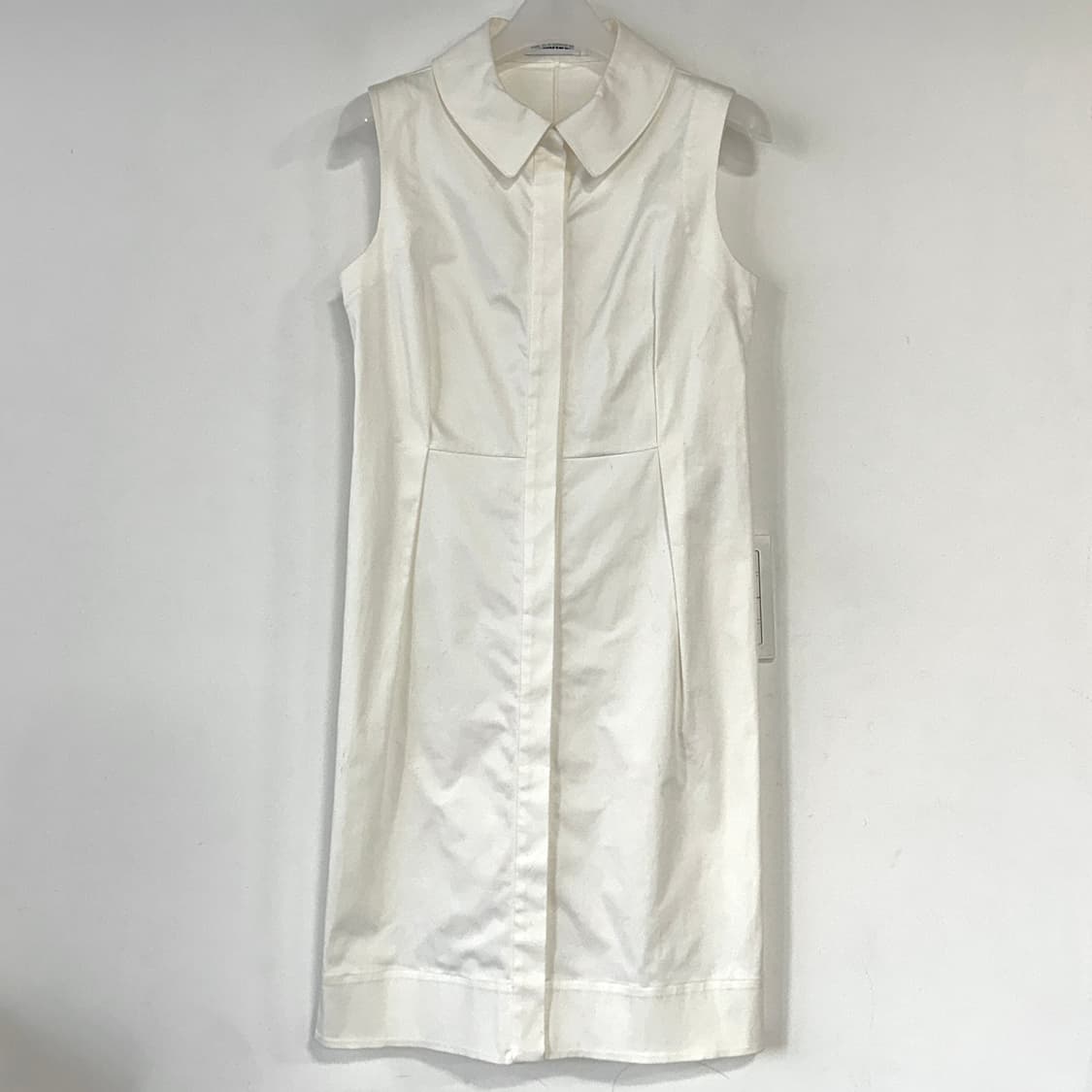 질샌더 슬리브리스 셔츠 원피스 상품이미지2