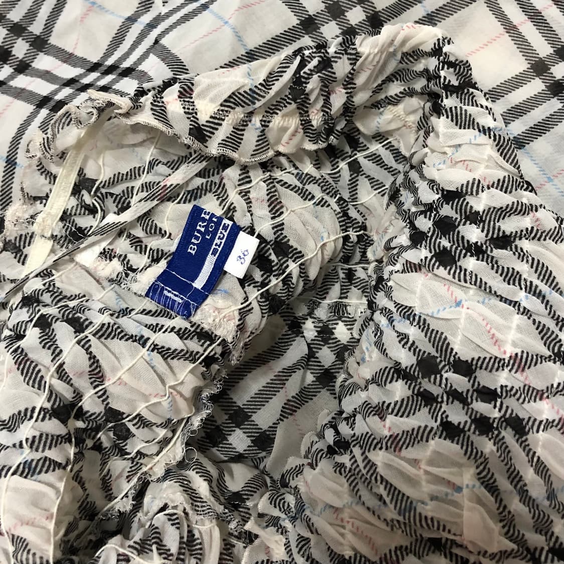 버버리 노바체크 슬리브리스 36 상품이미지2