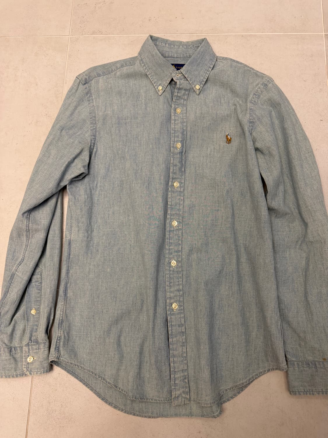 폴로 랄프로렌 데님셔츠 슬림핏 M(100-105정도 거의새상품) 상품이미지2