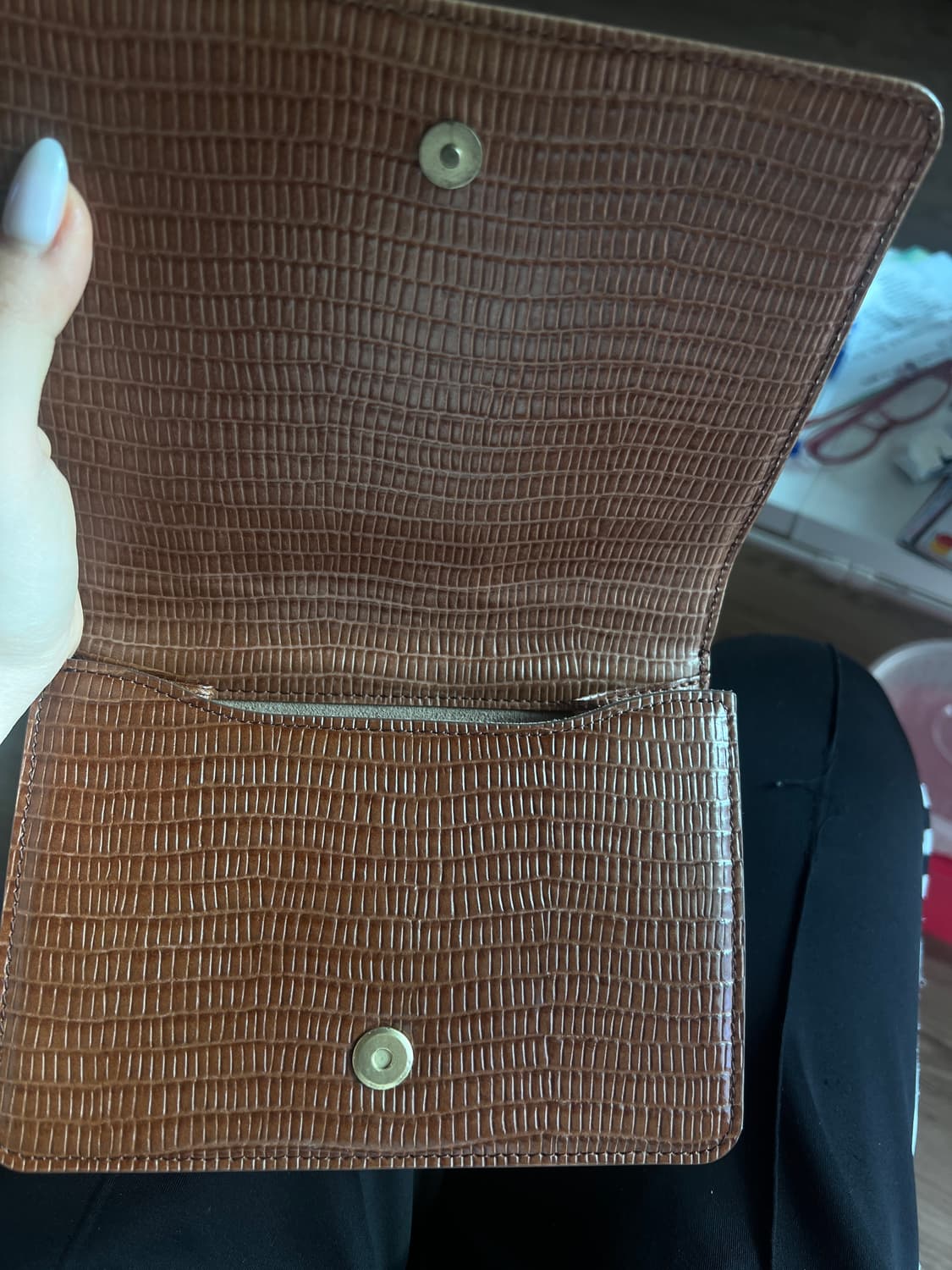 투티에 포멜 미니백 리자드 브라운 상품이미지10