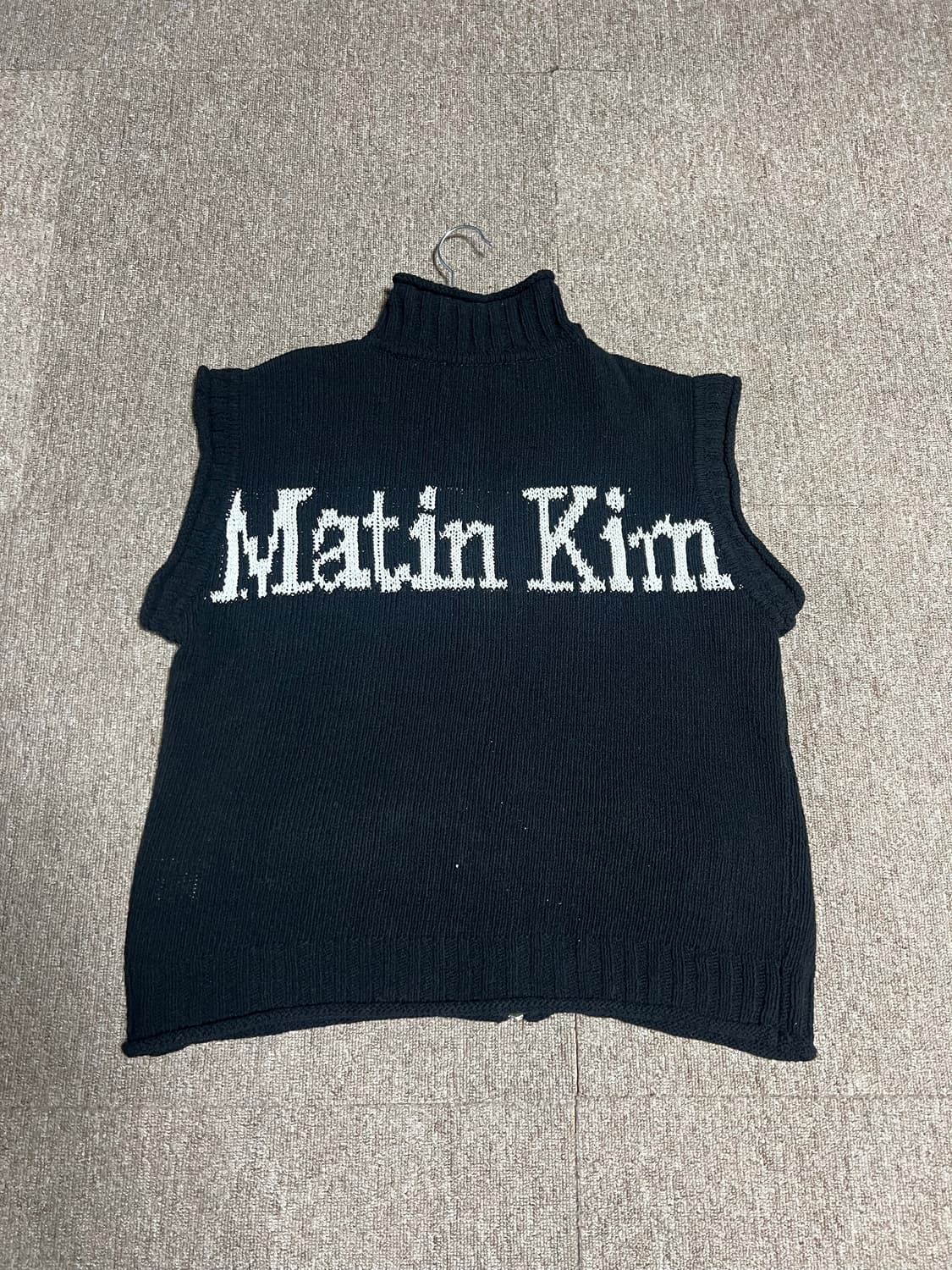 마뗑킴 니트 베스트 블랙 L 상품이미지1