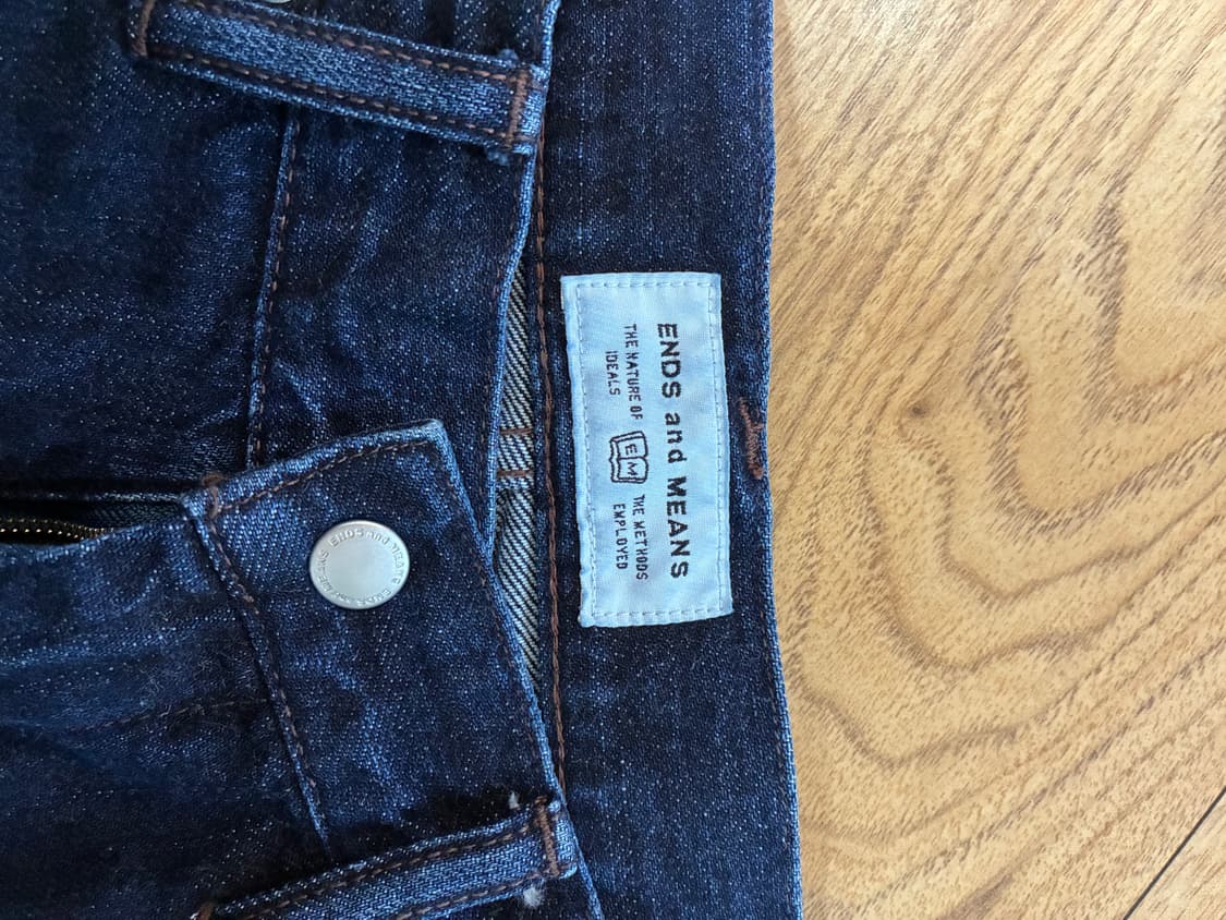 Ends and means denim 5p L 워시드 인디고 상품이미지4
