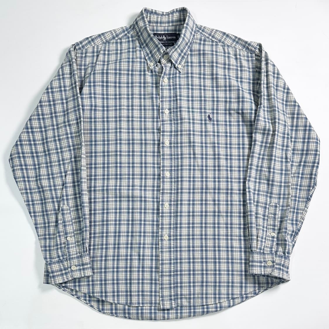00s 폴로 블루 체크 셔츠 상품이미지1