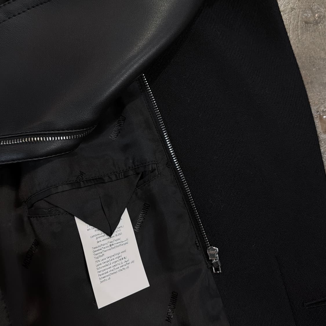 모스키노 23FW 바이커 코트 상품이미지8