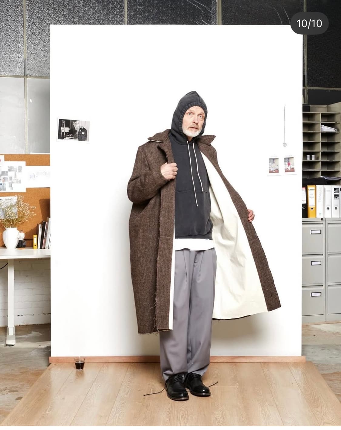 [M]Camiel Fortgens big coat brown 24aw 상품이미지1