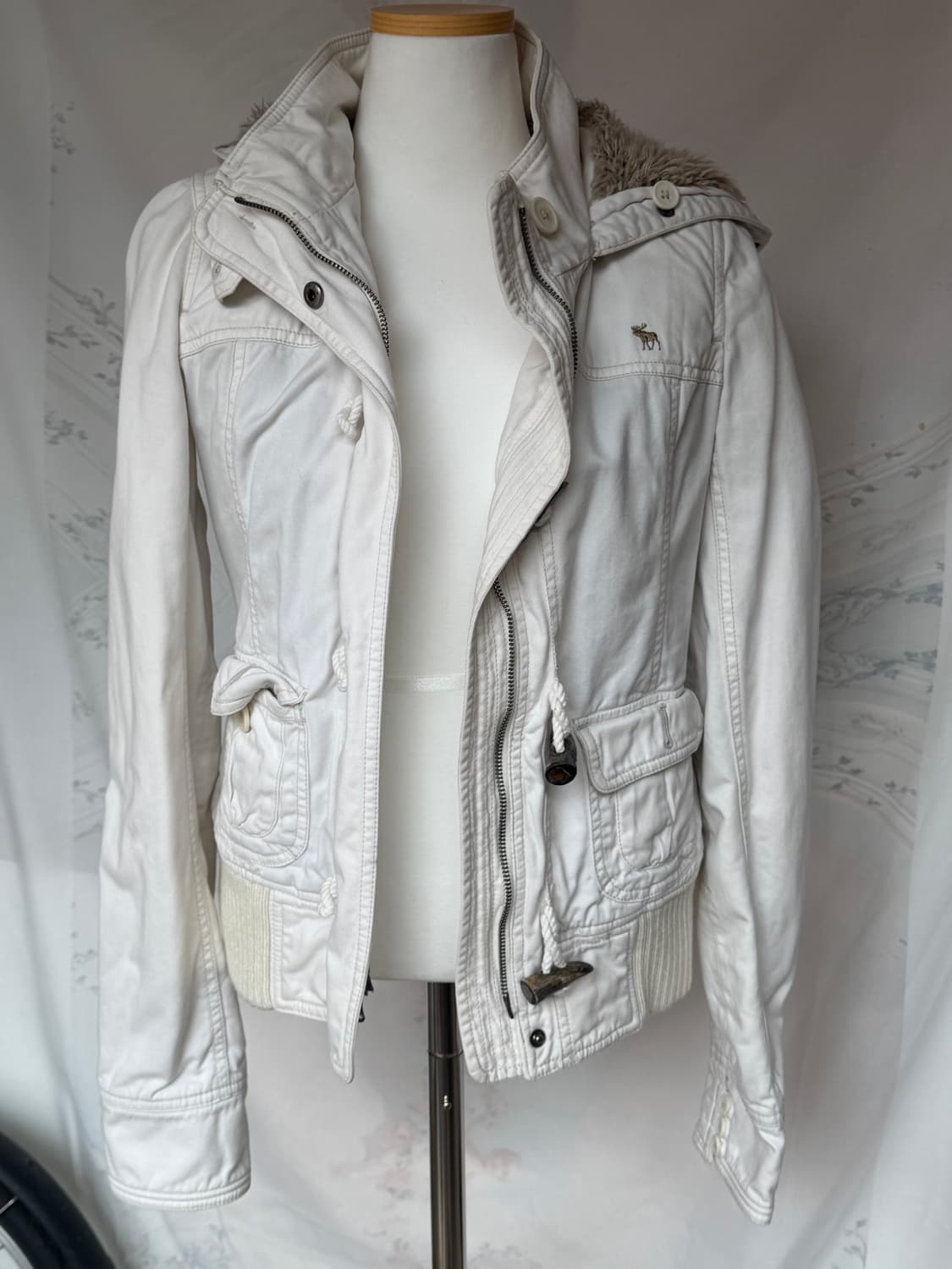 아베크롬비 슬림핏 털 후드집업 상품이미지3