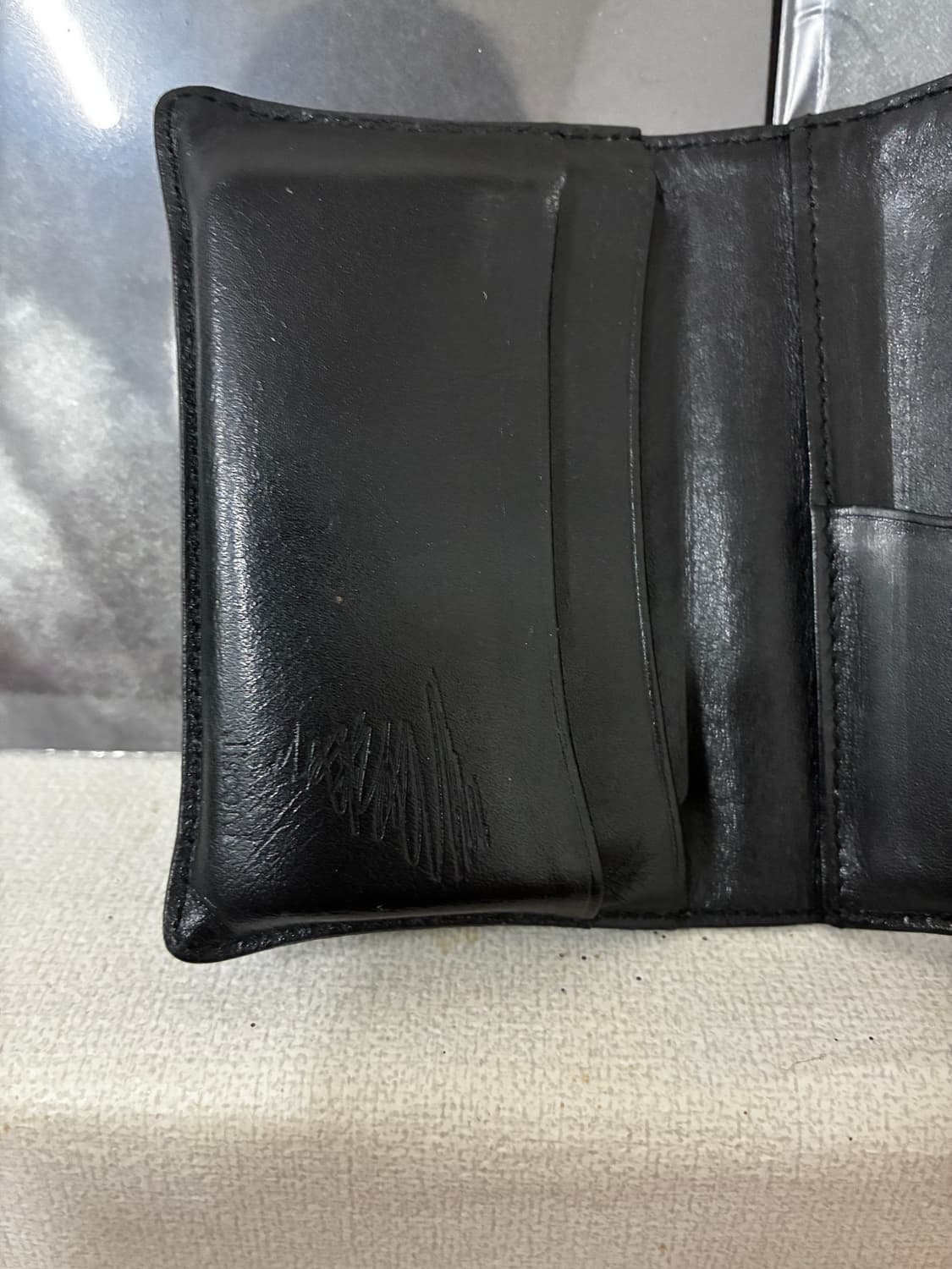 요지 야마모토 Discard 블랙 카드 반지갑 상품이미지2