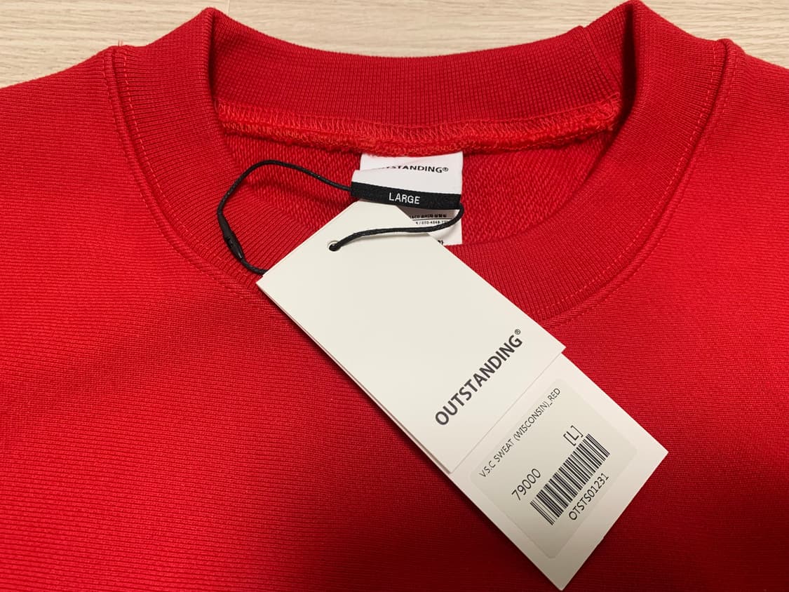 아웃스탠딩 V.S.C 위스콘신 스웻셔츠 맨투맨 L 새상품 상품이미지8