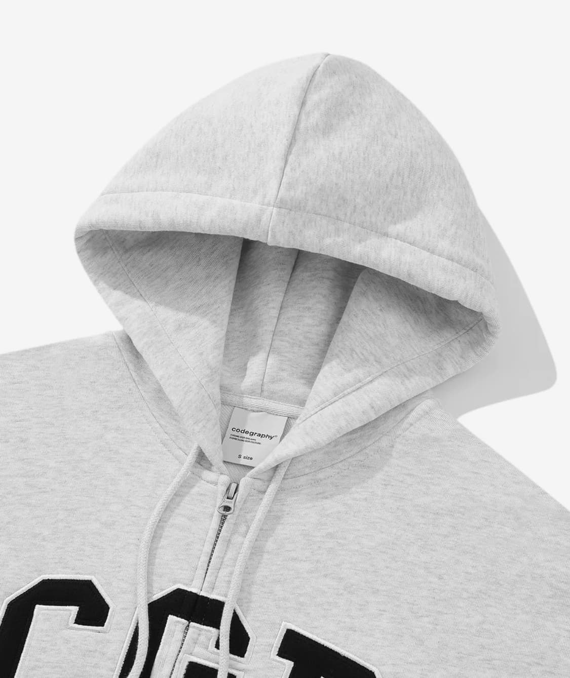 코드그라피 CGP 아치 로고 후드집업 상품이미지2