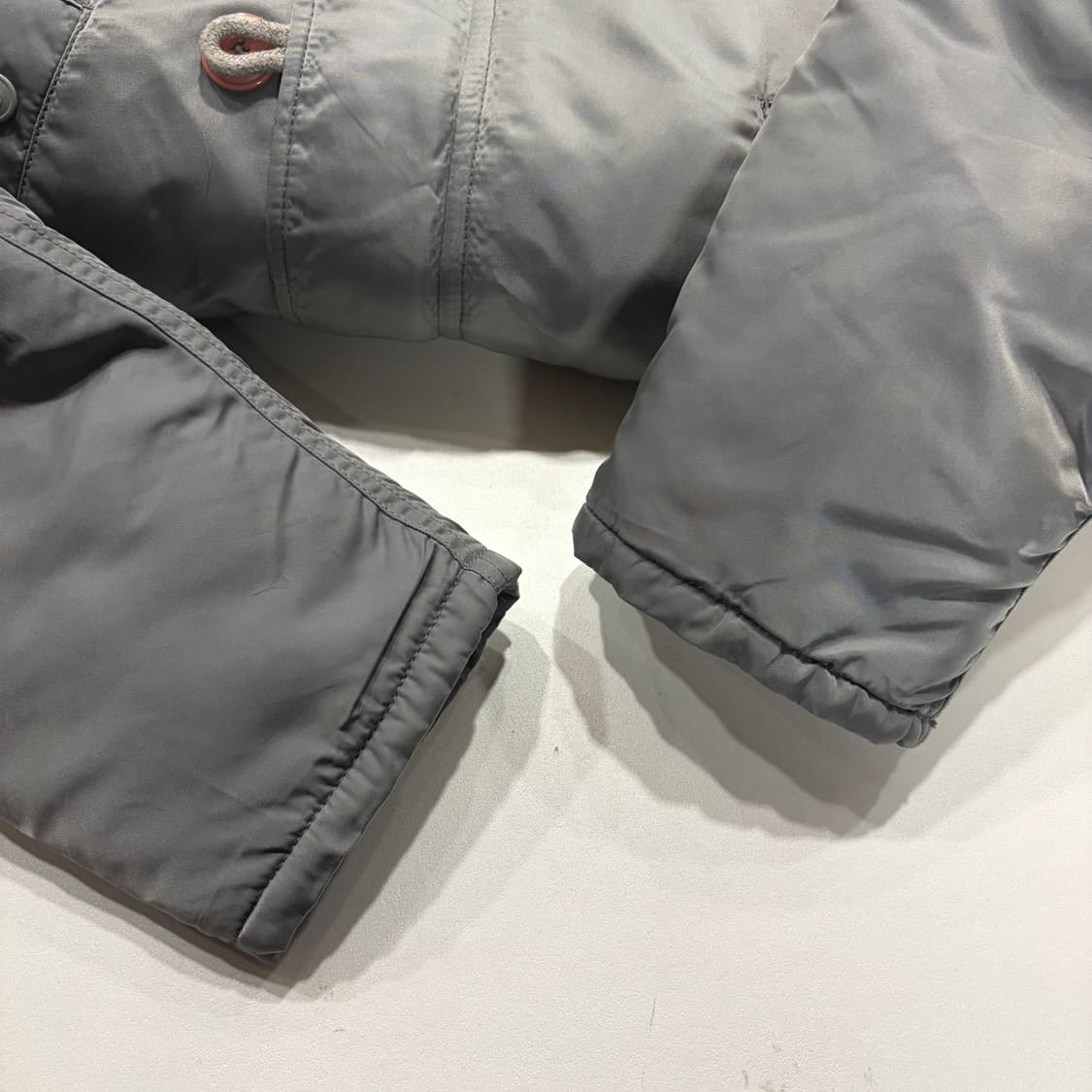 [S] 누드본즈 N.D.B.S 후드 N-3B 야상 점퍼 그레이 B852 상품이미지9