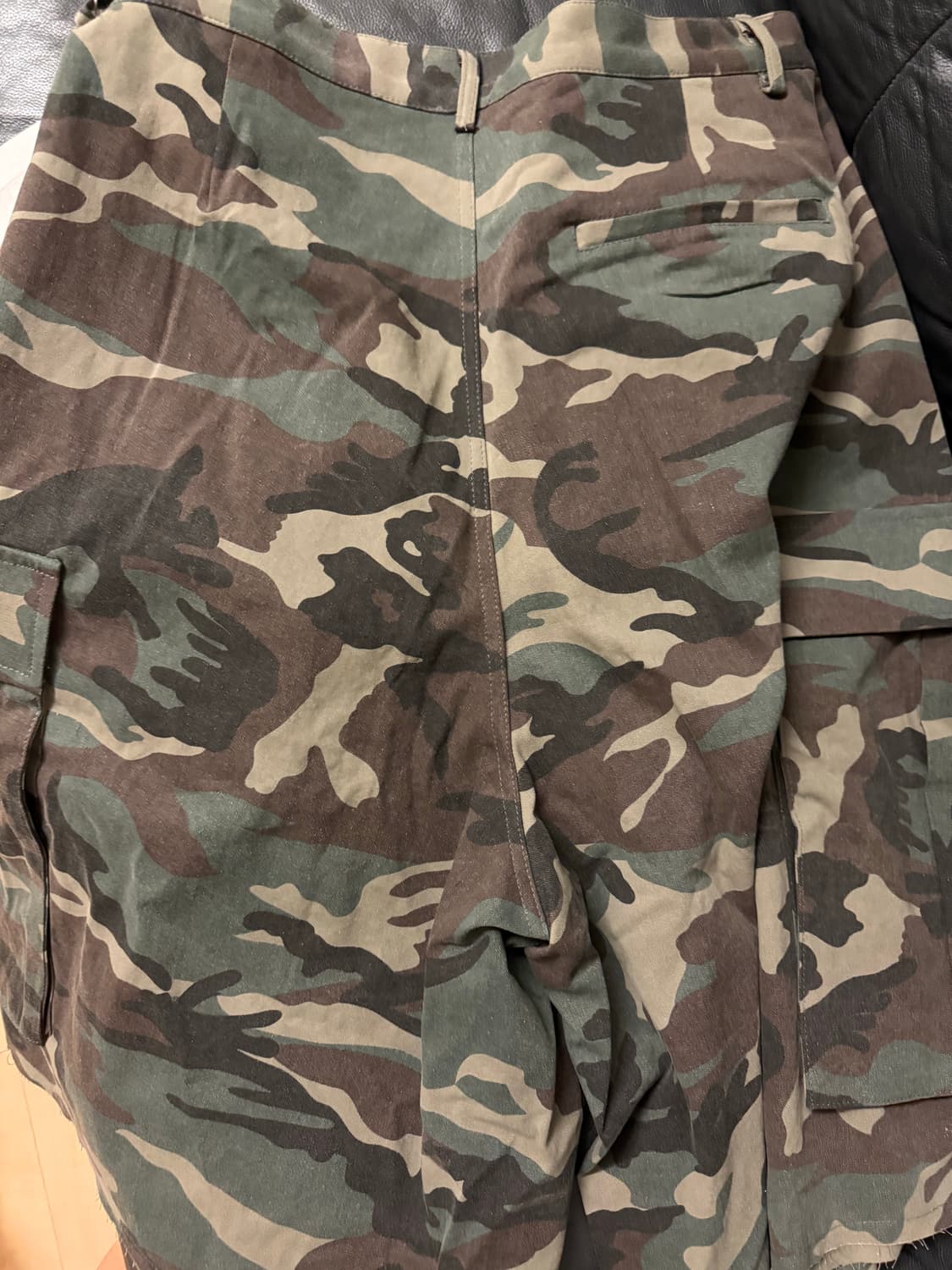 [2] 언더마이카 빅카고 카모쇼츠 카키 새상품 상품이미지1