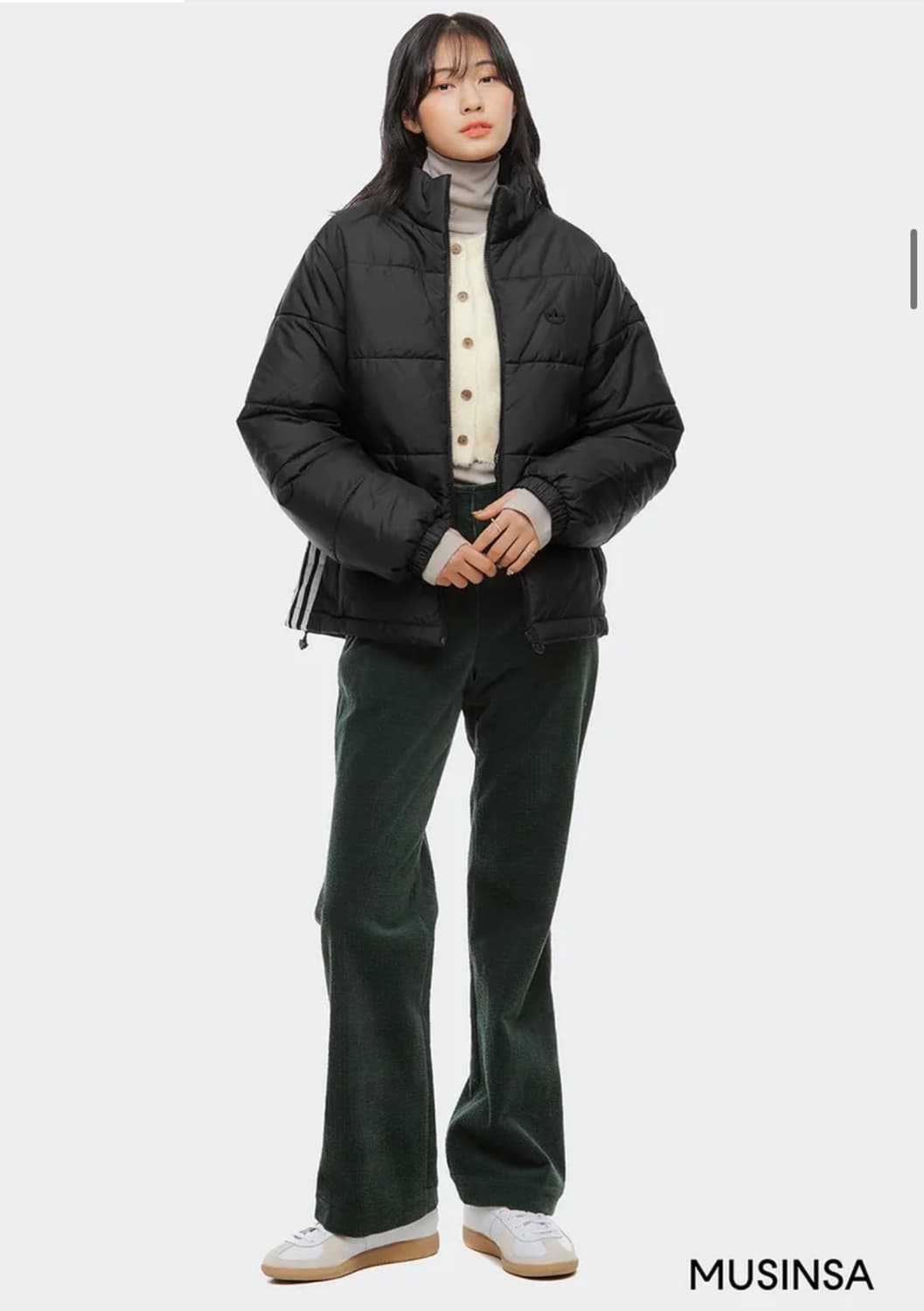 [L] 아디다스 패티드 스탠드 푸퍼 자켓 상품이미지8