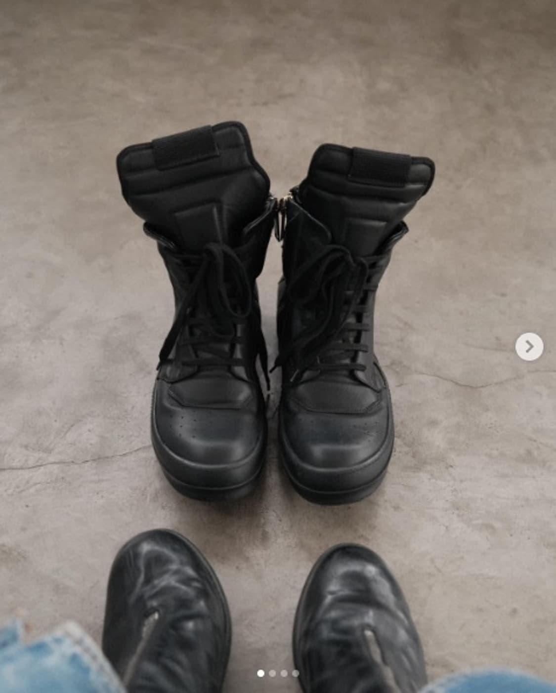 릭오웬스 13FW 지오바스켓 모노크롬 올검 트리플블랙 LPO 상품이미지10