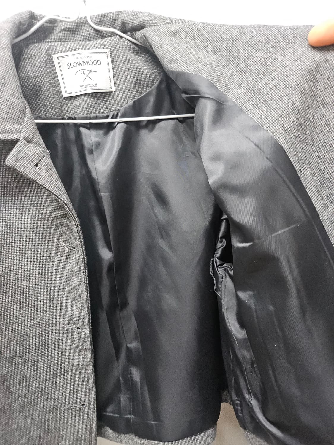 SLOWMOOD 헤링본 크롭 자켓  L 상품이미지2