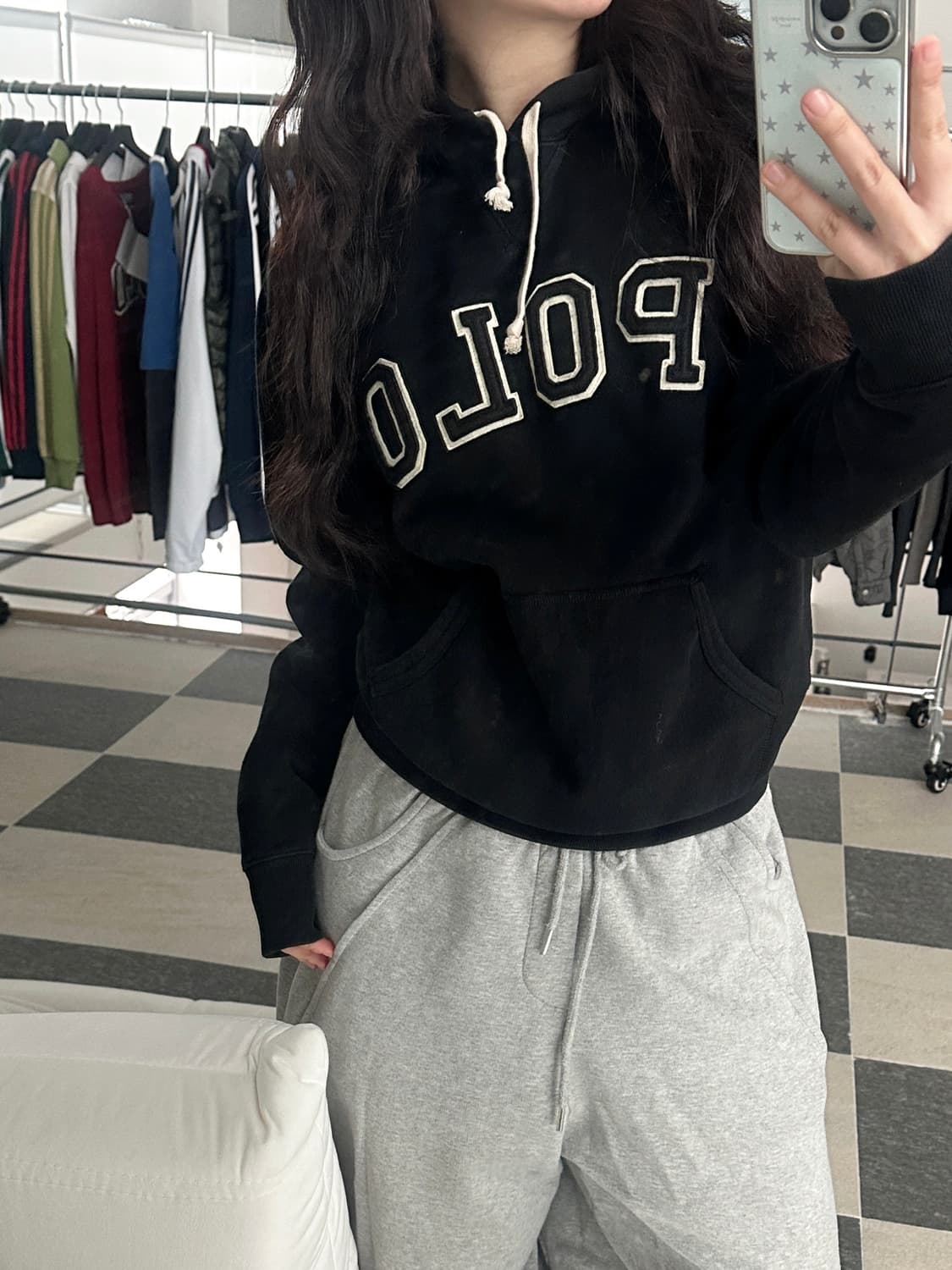 폴로 랄프로렌 빅로고 후드 티셔츠  상품이미지8