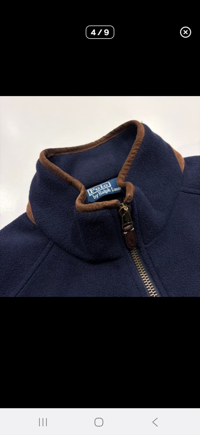 [XL] 90s 폴로랄프로렌 헌팅 플랩 버튼 네이비 플리스 자켓 상품이미지6