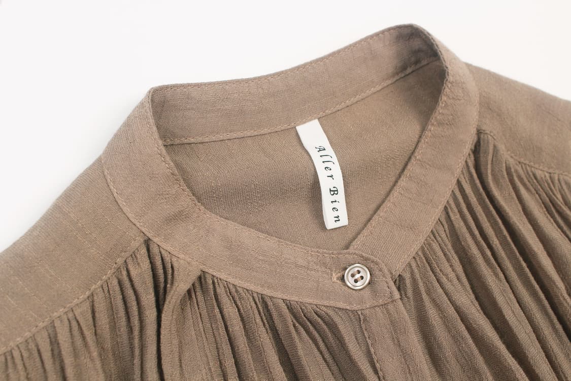ALLER BIEN Gathered Band Collar One Piec 상품이미지3