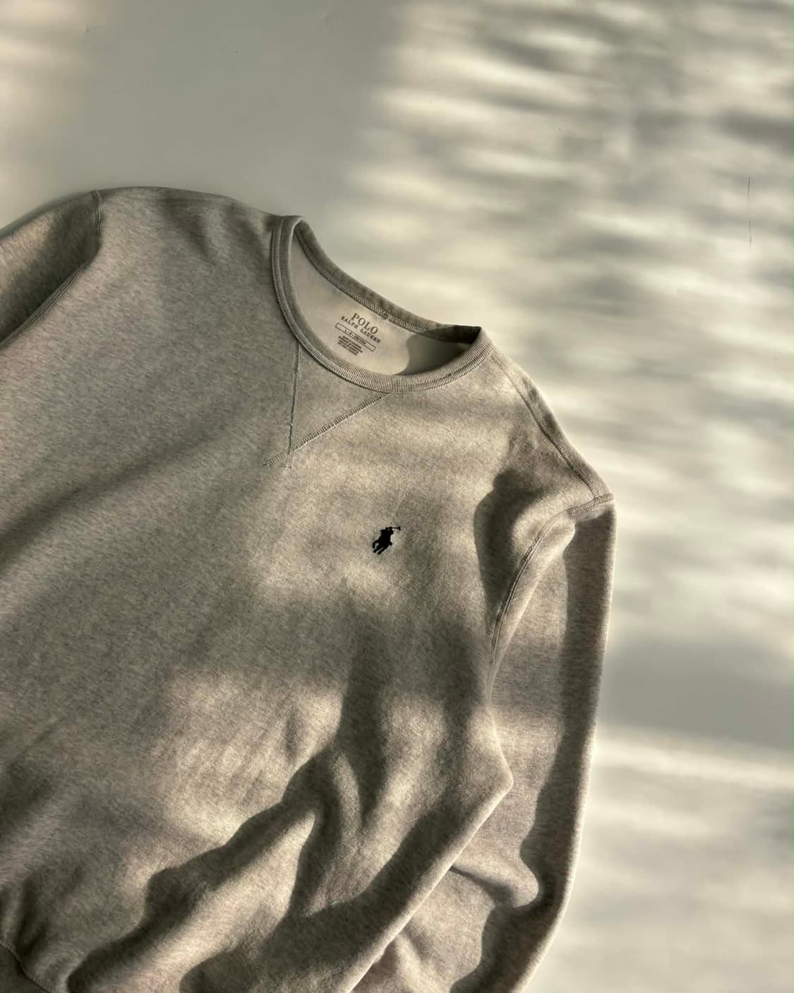 [L] 폴로 랄프로렌 그레이 크루넥 맨투맨 스웻 셔츠 상품이미지5