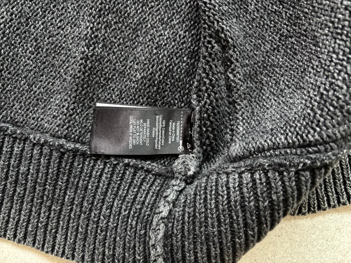 RRL 블랙 인디고 니트 집업 파카 상품이미지3