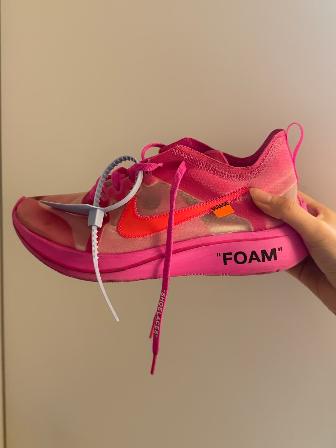 나이키x오프화이트  매쉬핑크 240 상품이미지2