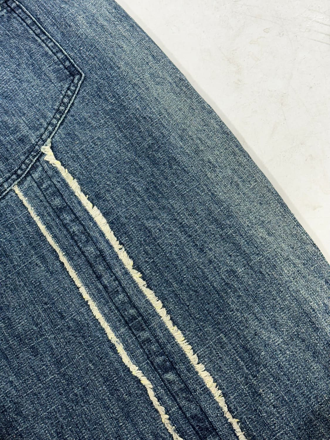 빈티지 중청 디트로이트 본즈 와이드 데님 팬츠 청바지 XL 상품이미지6