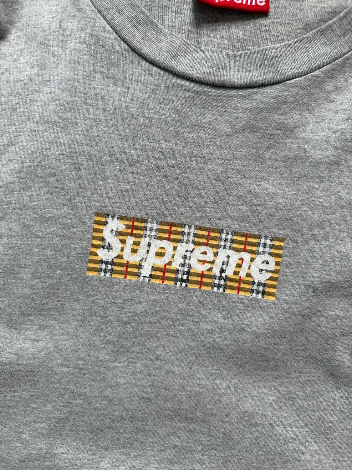 [L] 90s 슈프림 버버리 박스로고 티 상품이미지4
