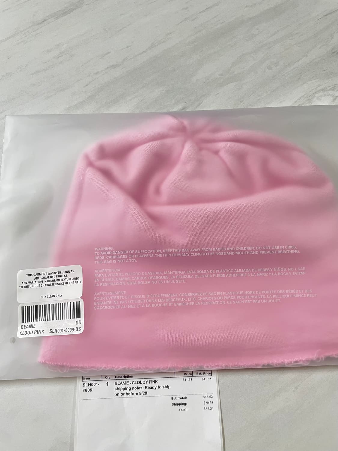[SKYLRK]  BEANIE - CLOUDY PINK 상품이미지2