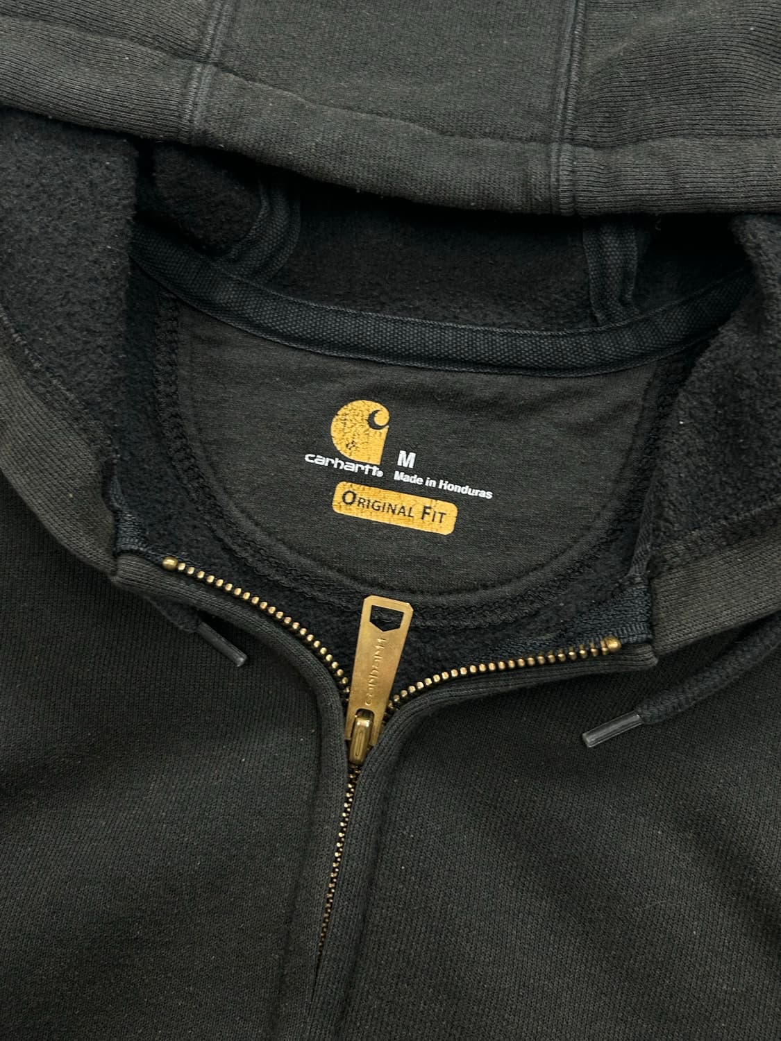 칼하트 블랙 미드웨이트 후드집업 M 상품이미지5