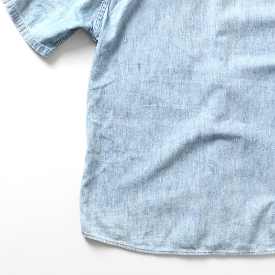 블루블루 라이트 데님 하프셔츠   상품이미지8