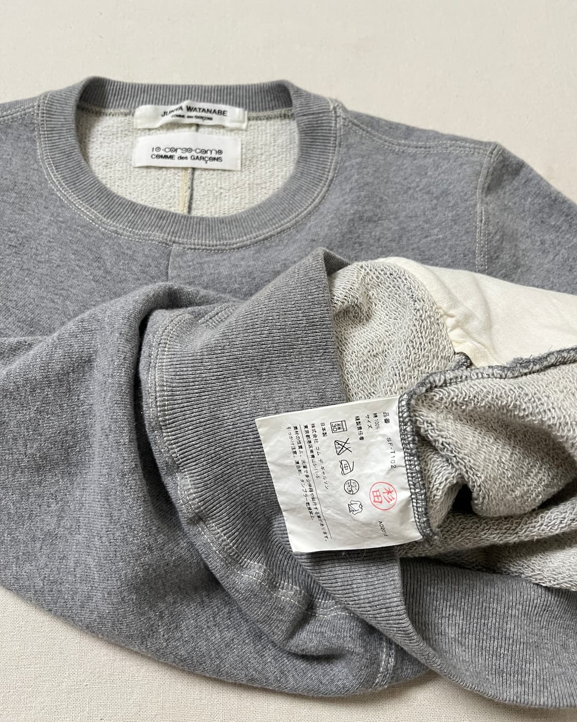 준야와타나베 꼼데가르송 입체패턴 리본 스웻셔츠 junya watanabe 상품이미지9