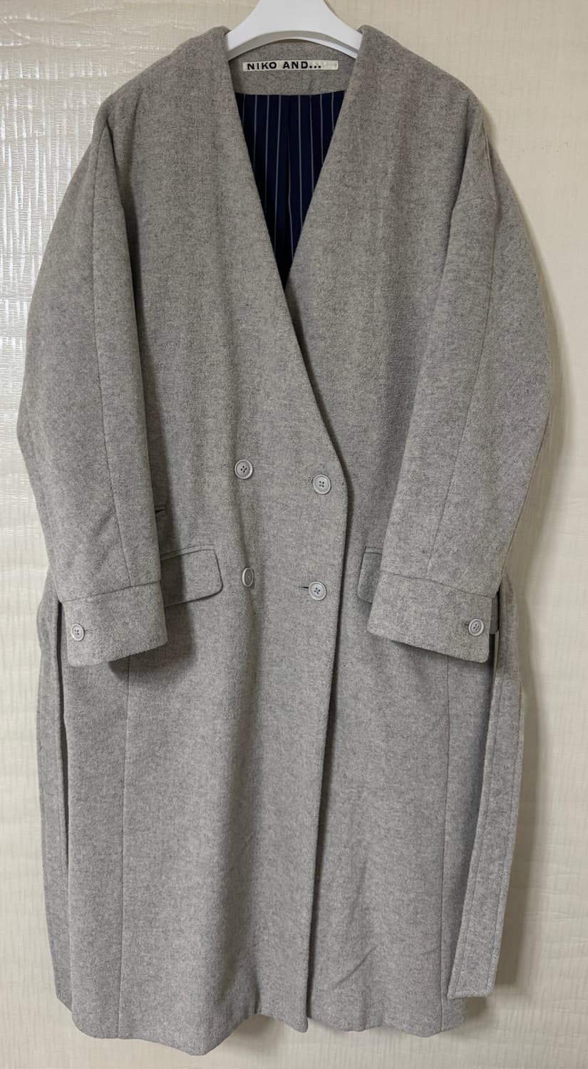 니코앤드 노카라 울블렌드 코트 상품이미지1