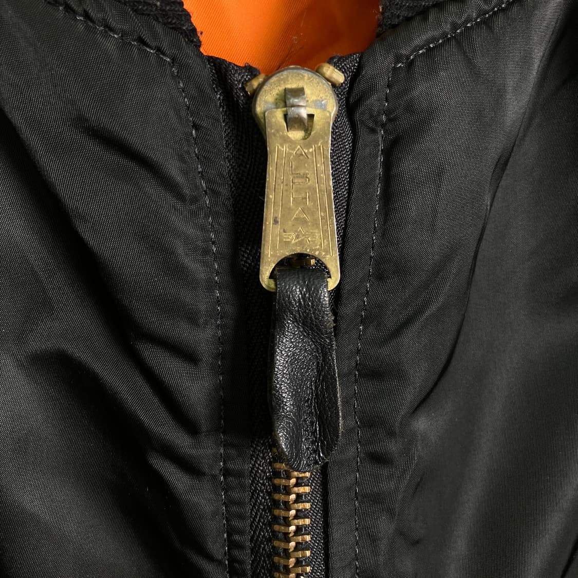 알파인더스트리 블랙 ma-1 항공 점퍼 L 상품이미지9