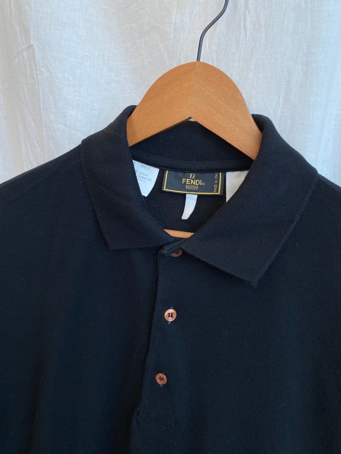 FENDI 블랙 피케 셔츠(MEN L) 상품이미지7