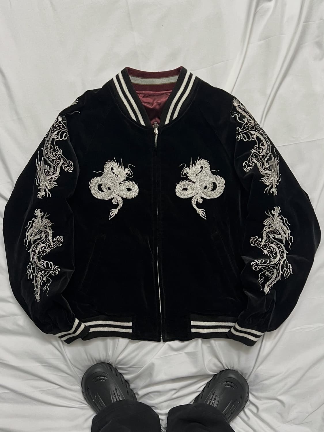 호시히메 벨벳 리버시블 스카쟌 자켓 상품이미지1