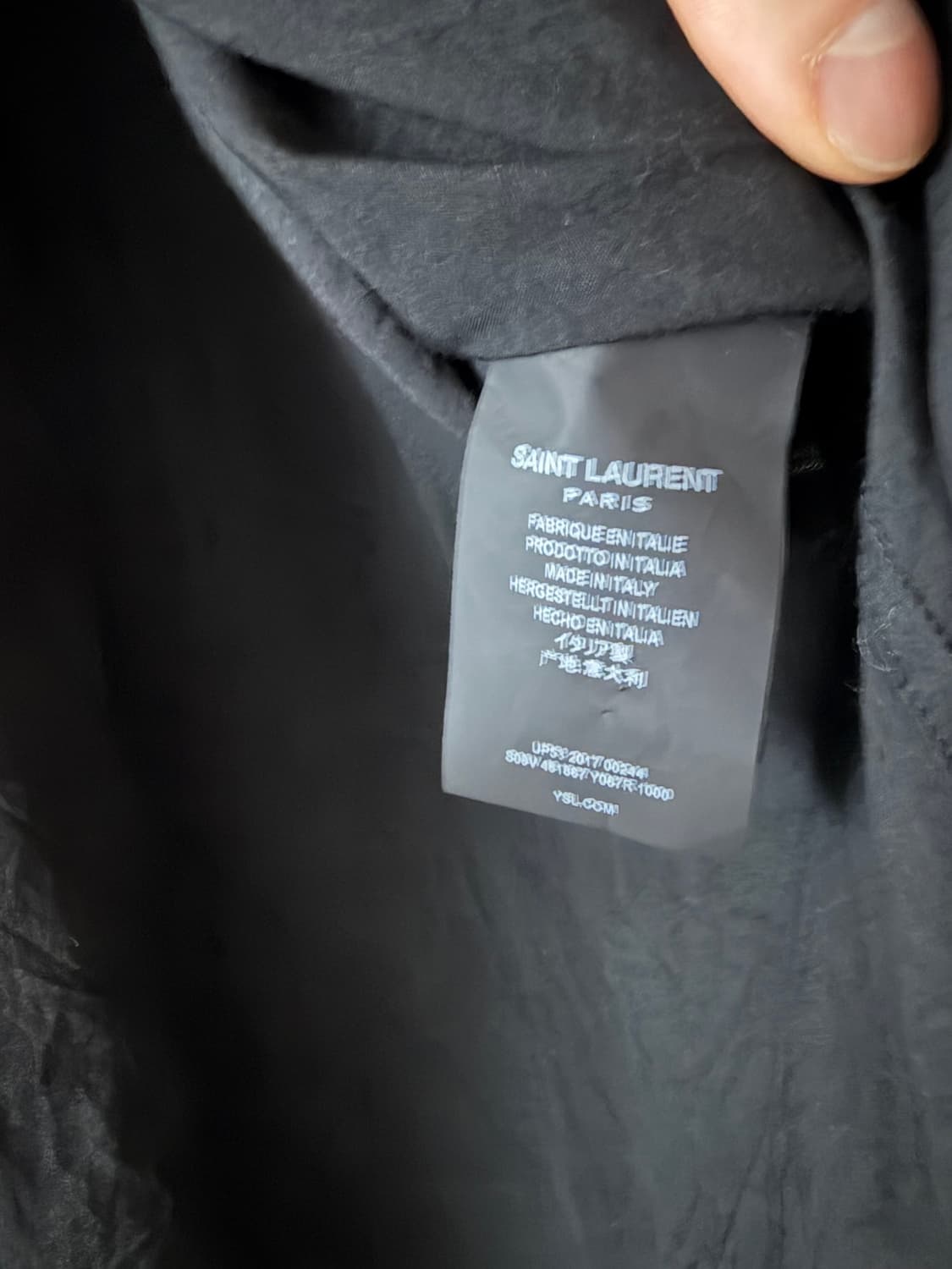 생로랑 실크 셔츠 상품이미지2