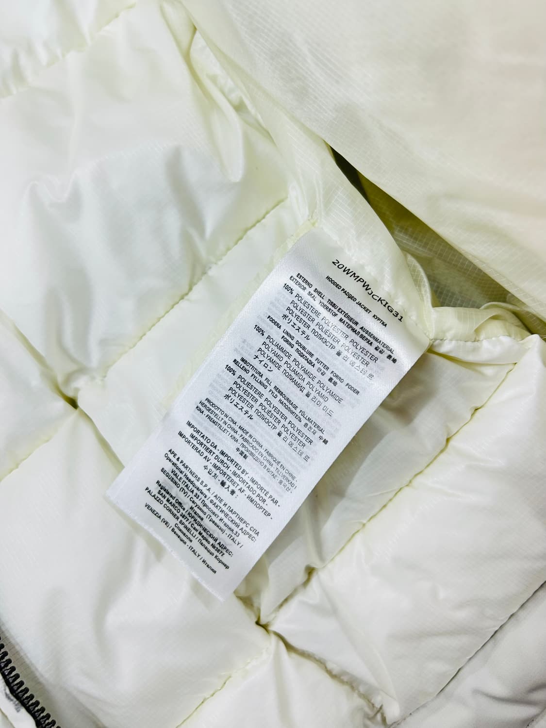 파라점퍼스 여성 화이트 헤비 패딩(S) 상품이미지10