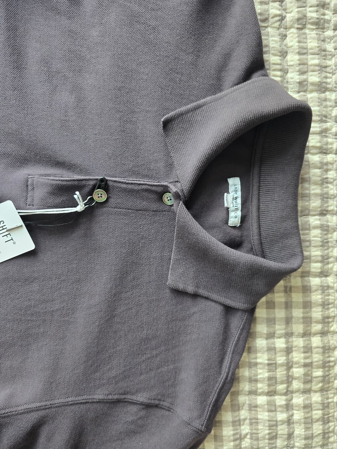 레이디화이트(LADY WHITE CO.) S/S 2BUTTON POLO 상품이미지3