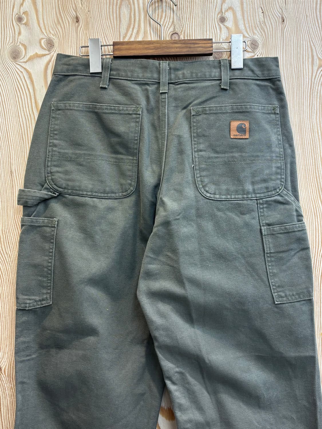 칼하트 B11 모스그린 싱글니 카펜터 팬츠 상품이미지2