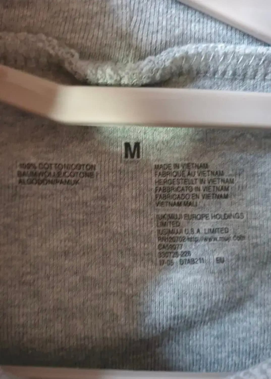 MUJI 무지 코튼 하프 넥 니트 롱슬리브 M    상품이미지5