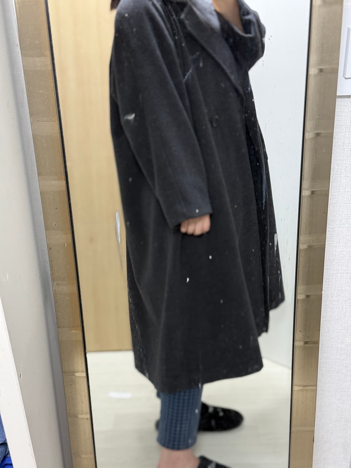 울 100 맥시 롱코트 상품이미지7