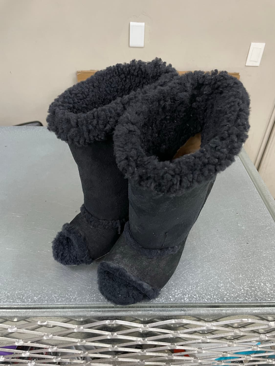 메종 마르지엘라 블랙 쉐어링 앵클 부츠 36 (gr-4713) 상품이미지2