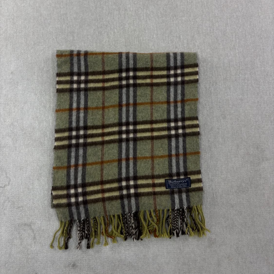 버버리 노바체크 캐시미어 그린 머플러 상품이미지2