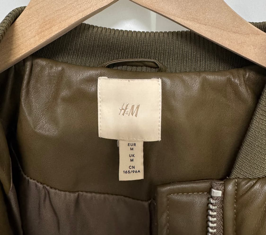 H&M 비스코스 레더 자켓 상품이미지7