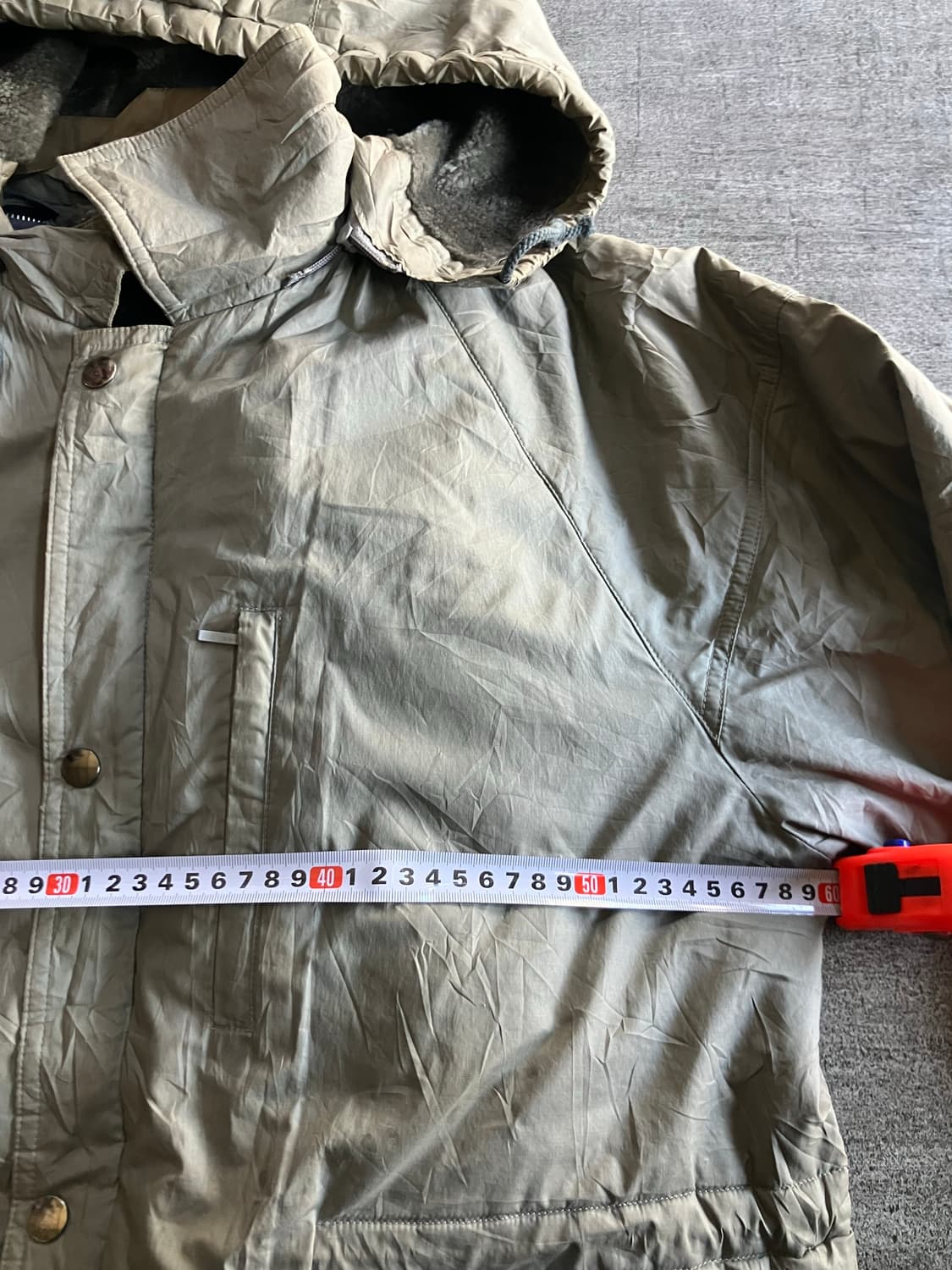 일본빈티지 올드스쿨아메카지 사파리 후드야상파카자켓 상품이미지3