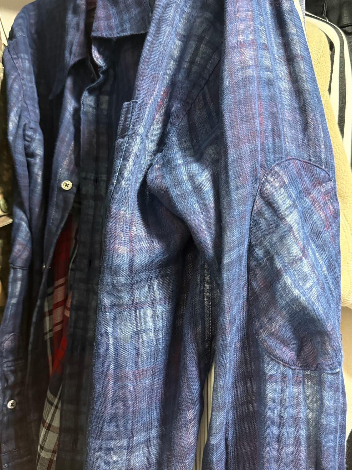 해칭룸  V2 Shadow Check Linen Blue 3사이즈 상품이미지2