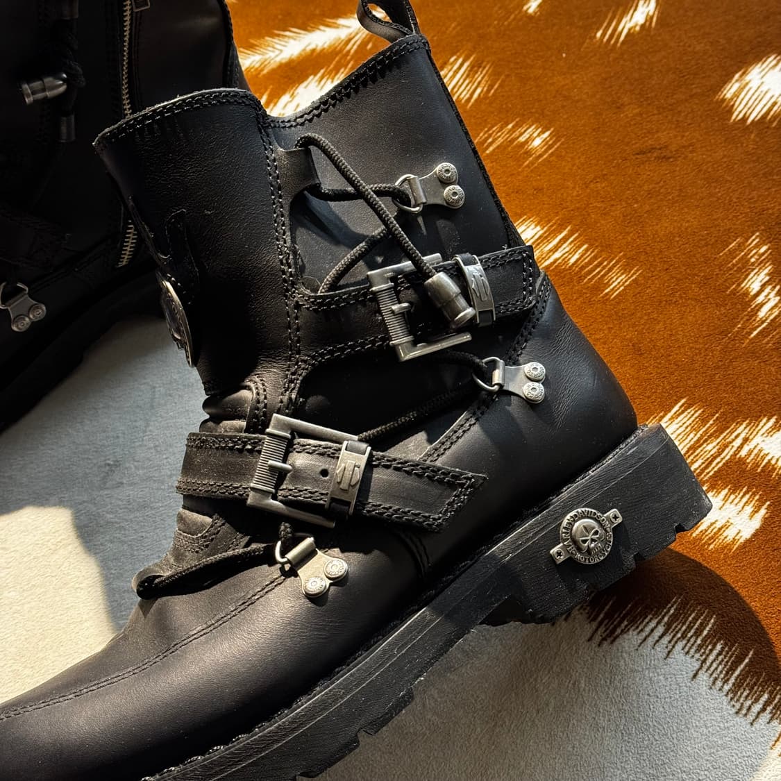 할리데이비슨 버클 스트랩 펑크 부츠 (280) 상품이미지5