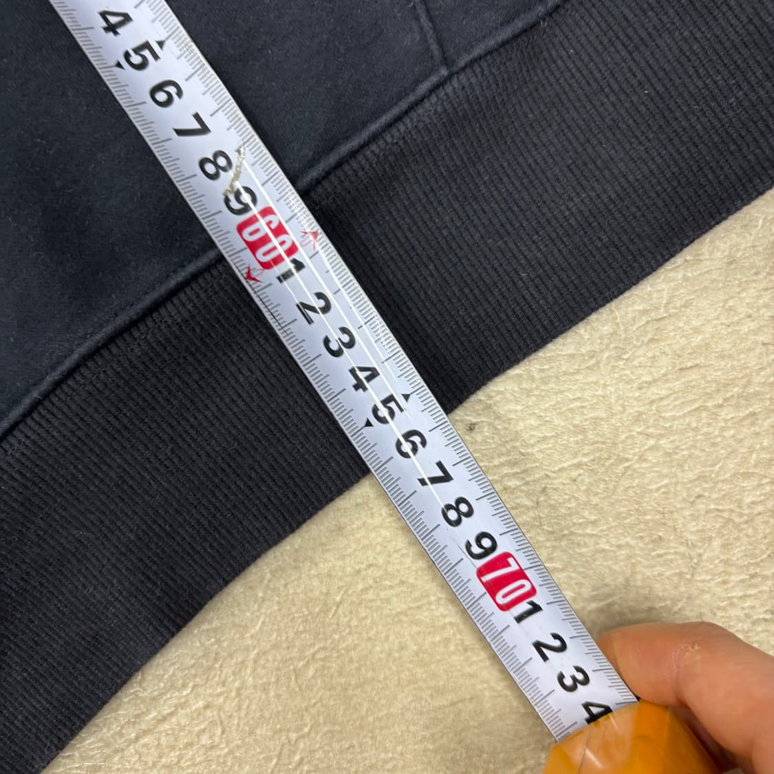 코드그라피 빅로고 블랙 후드티 상품이미지4