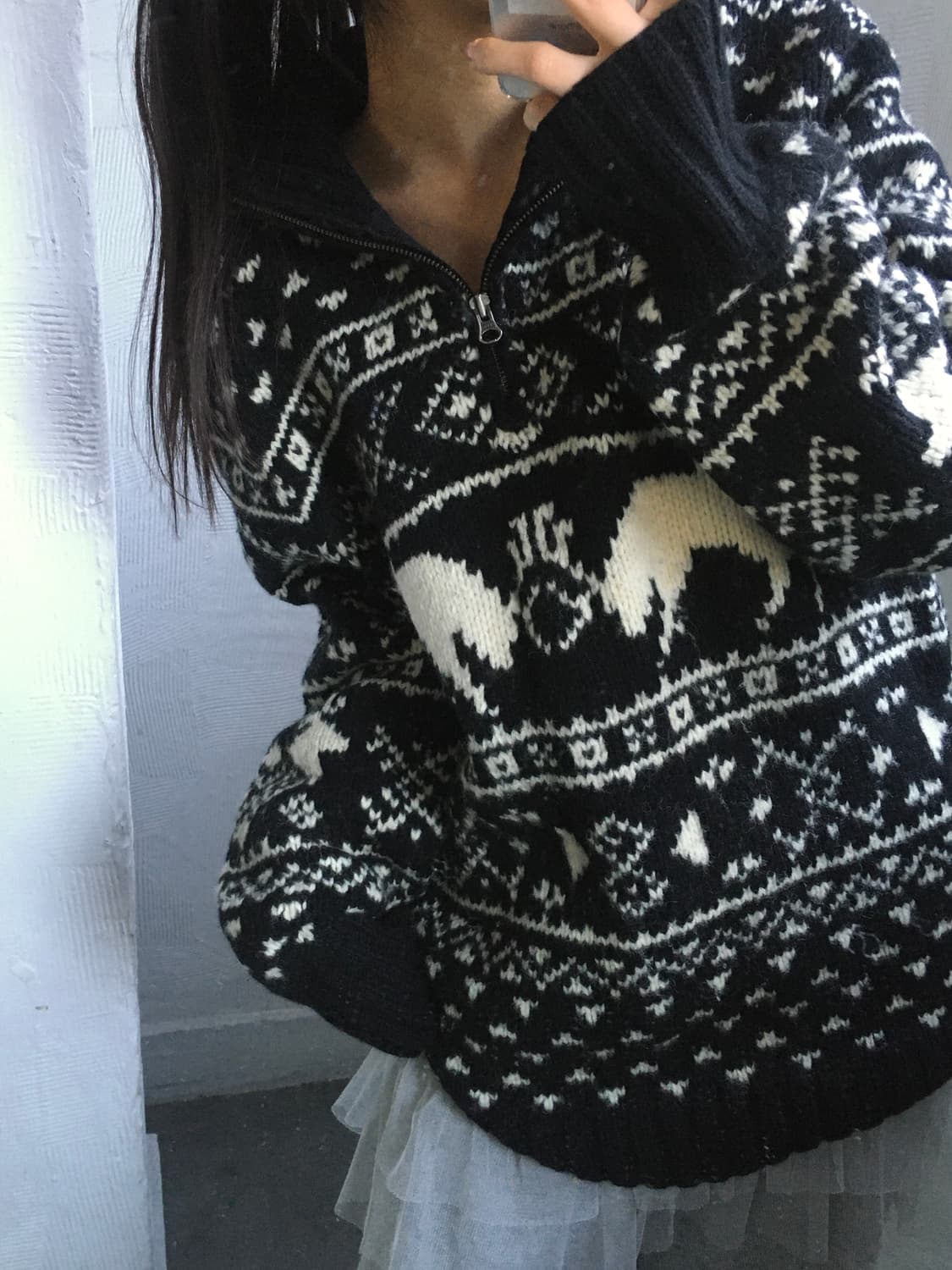 폴로 진스 헤비 울 노르딕 하프 집업 상품이미지2