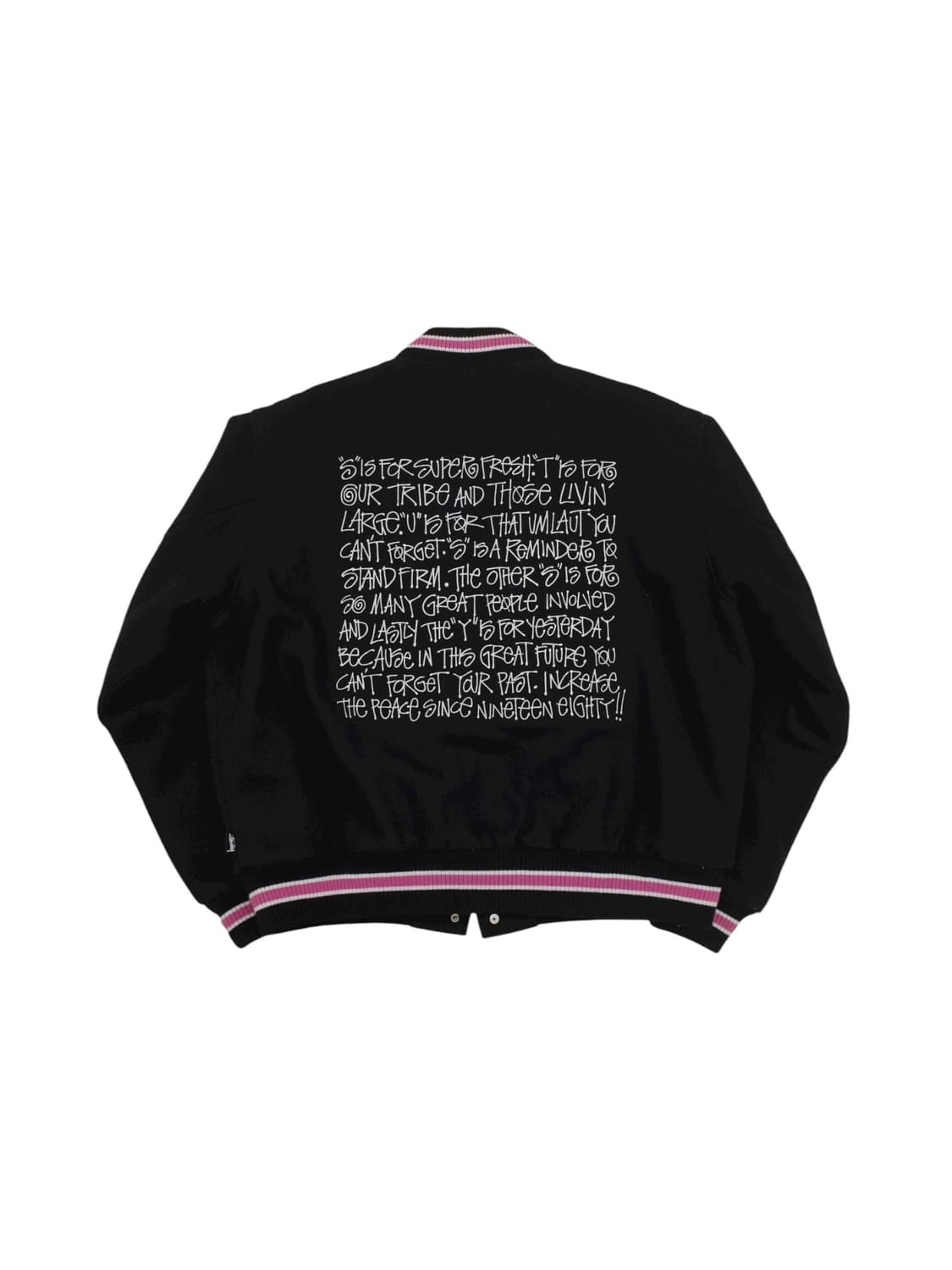 22A/W 스투시 멜톤 바시티 자켓 상품이미지1